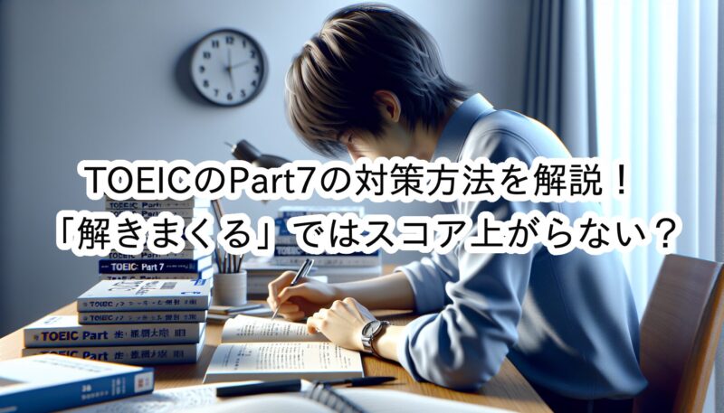 TOEICのPart7は「解きまくる・長文読みまくる」ではスコア上がらない？時間配分や勉強法を解説！